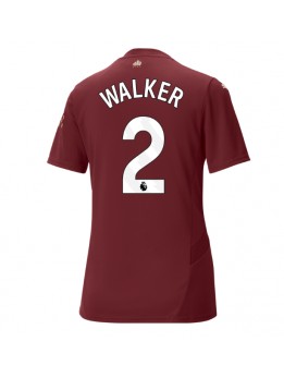 Billige Manchester City Kyle Walker #2 Tredjedrakt Dame 2024-25 Kortermet